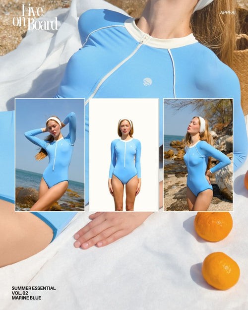 Live on Board One Piece - Marine Blue