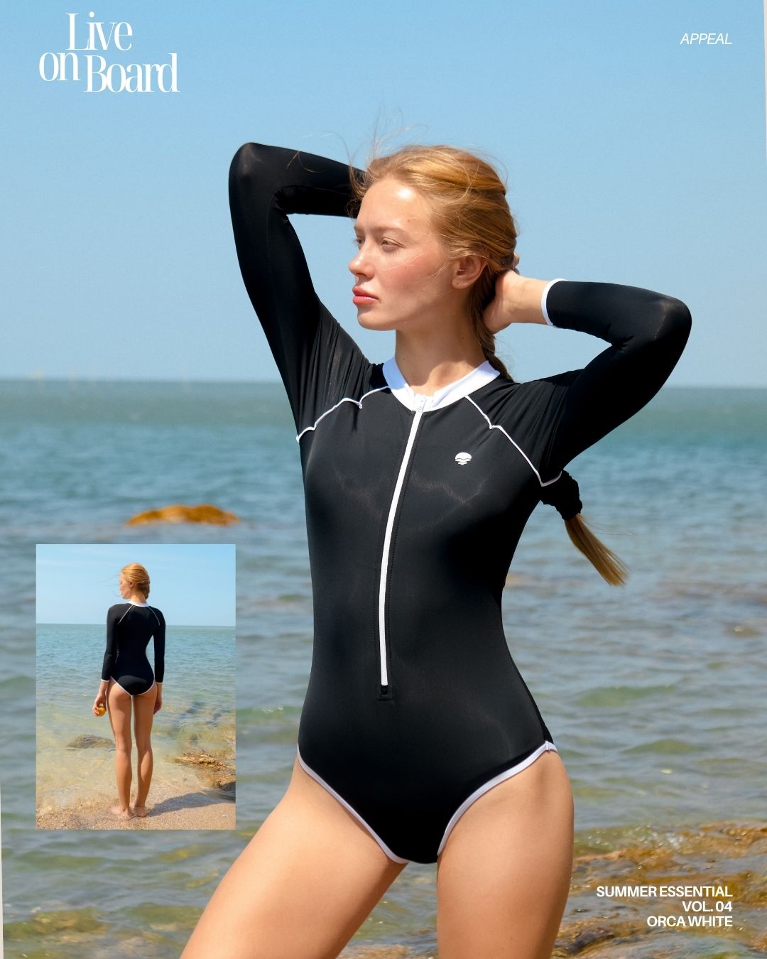 Live on Board One Piece - Orca Black