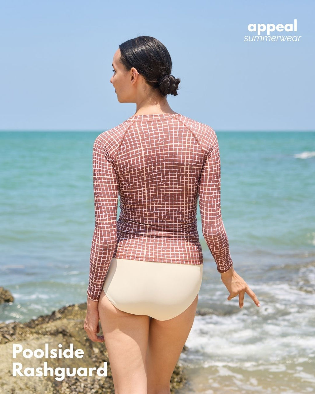 Poolside Zipper Rash guard
