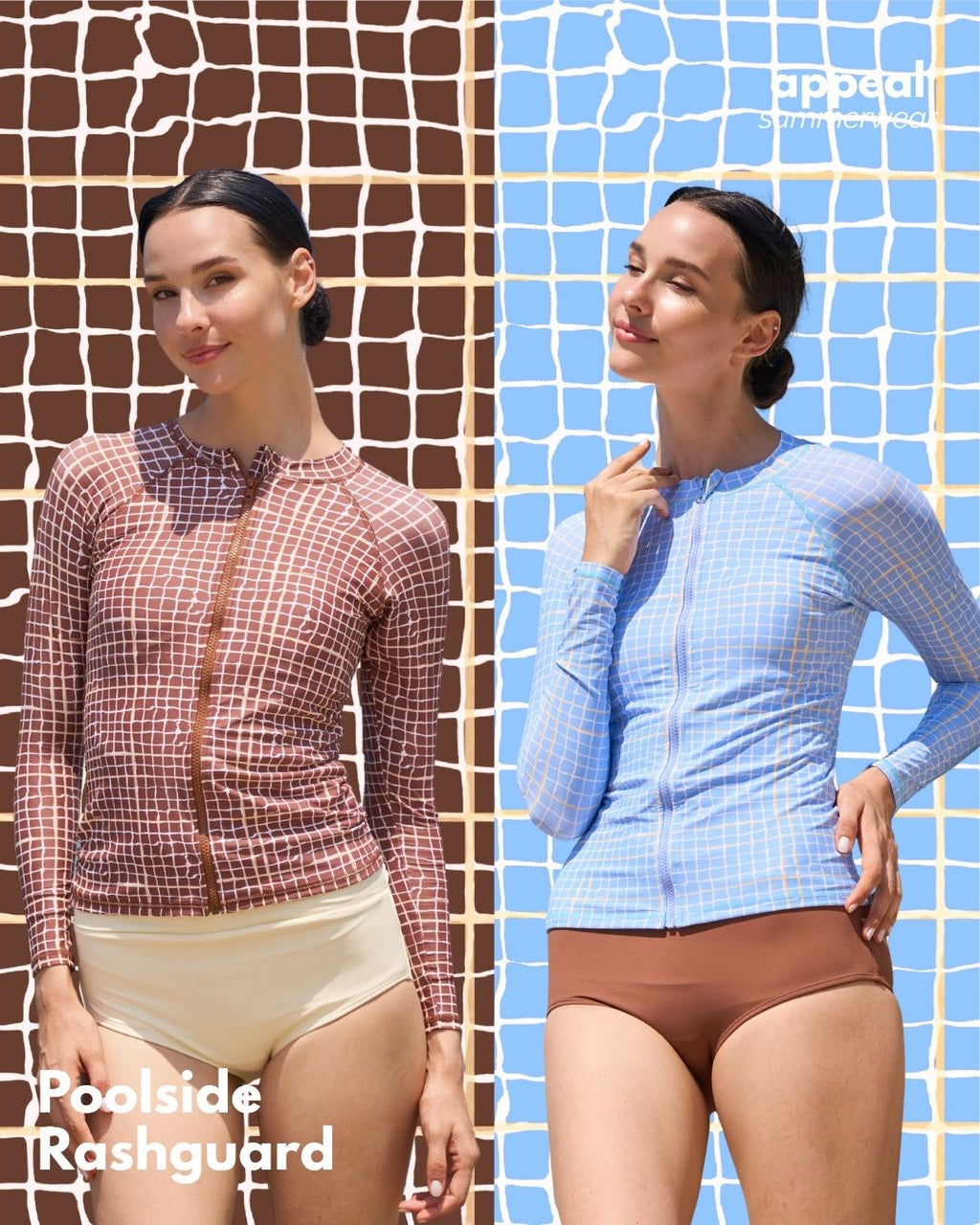 Poolside Zipper Rash guard
