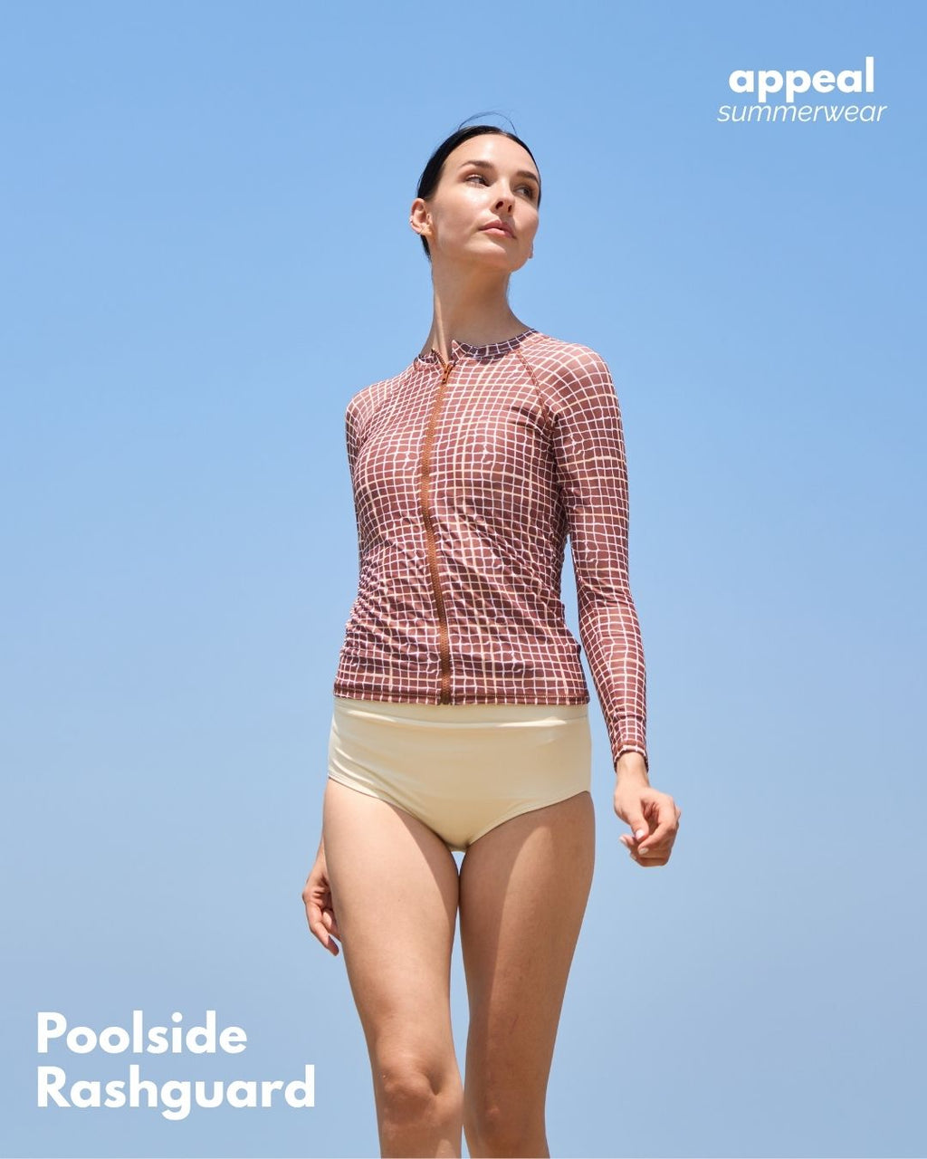 Poolside Zipper Rash guard